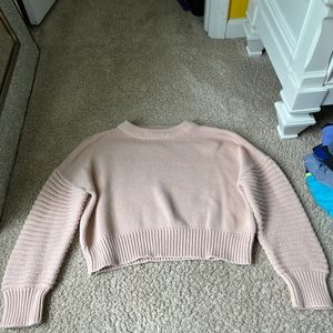 this is a pink sweater from topshop i’ve never worn!